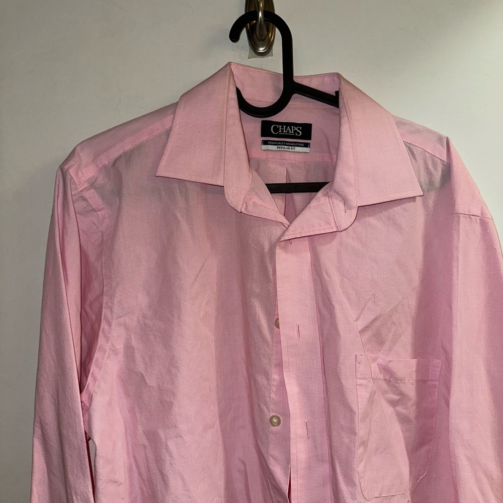 Chaps Men's Light Pink Dress Shirt